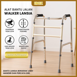 Walker Lansia Ebox dengan Penopang Kuat, Aman, dan Mudah Digunakan untuk Sehari-Hari