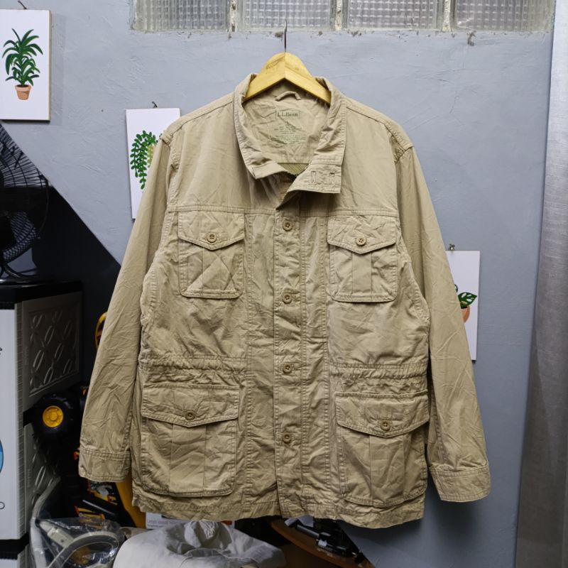 LL Bean Canvas M65 Parka Multipocket Jacket