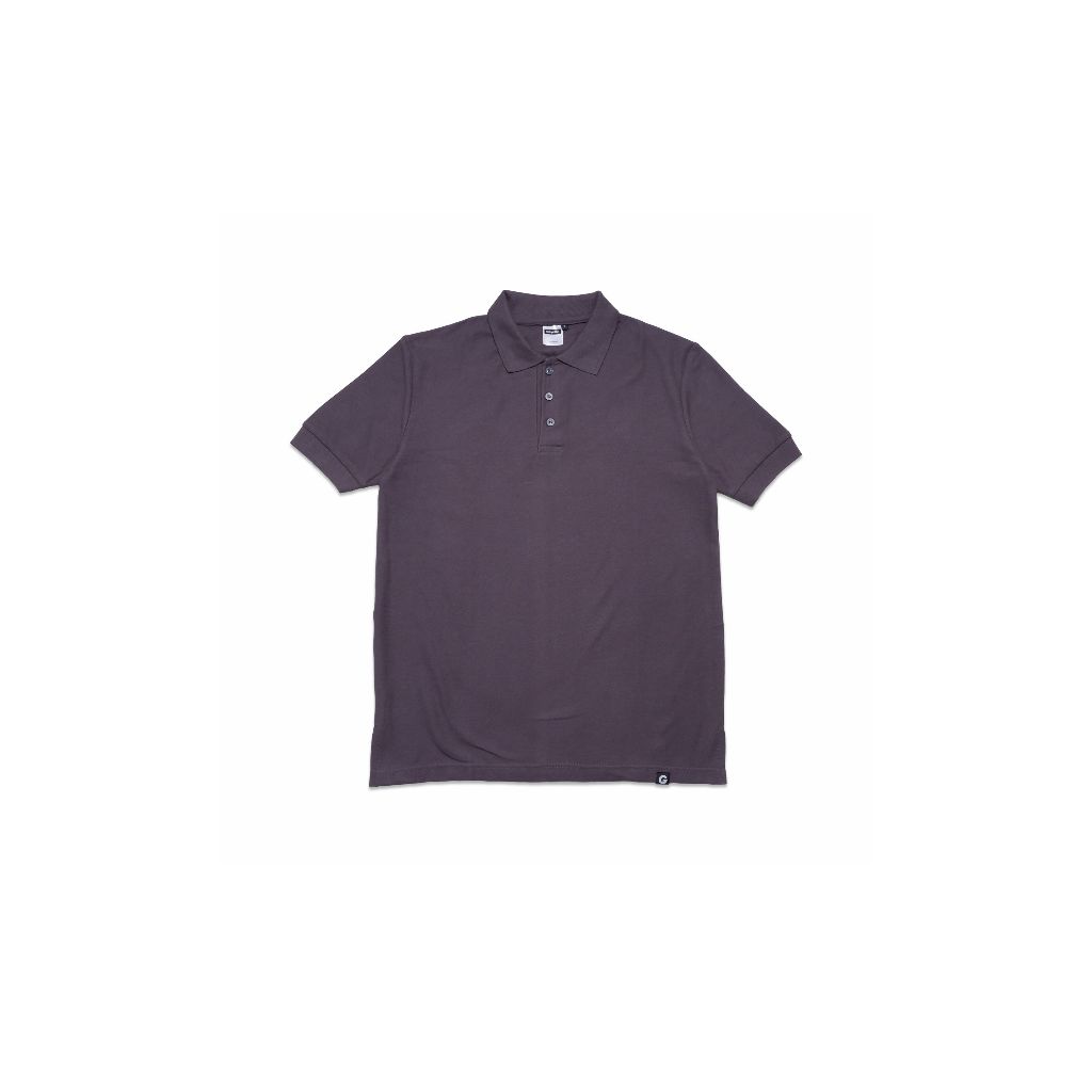 Crazypolos Cotton CVC Pique Knit 24s เสื้อยืดคอปกสีเทา