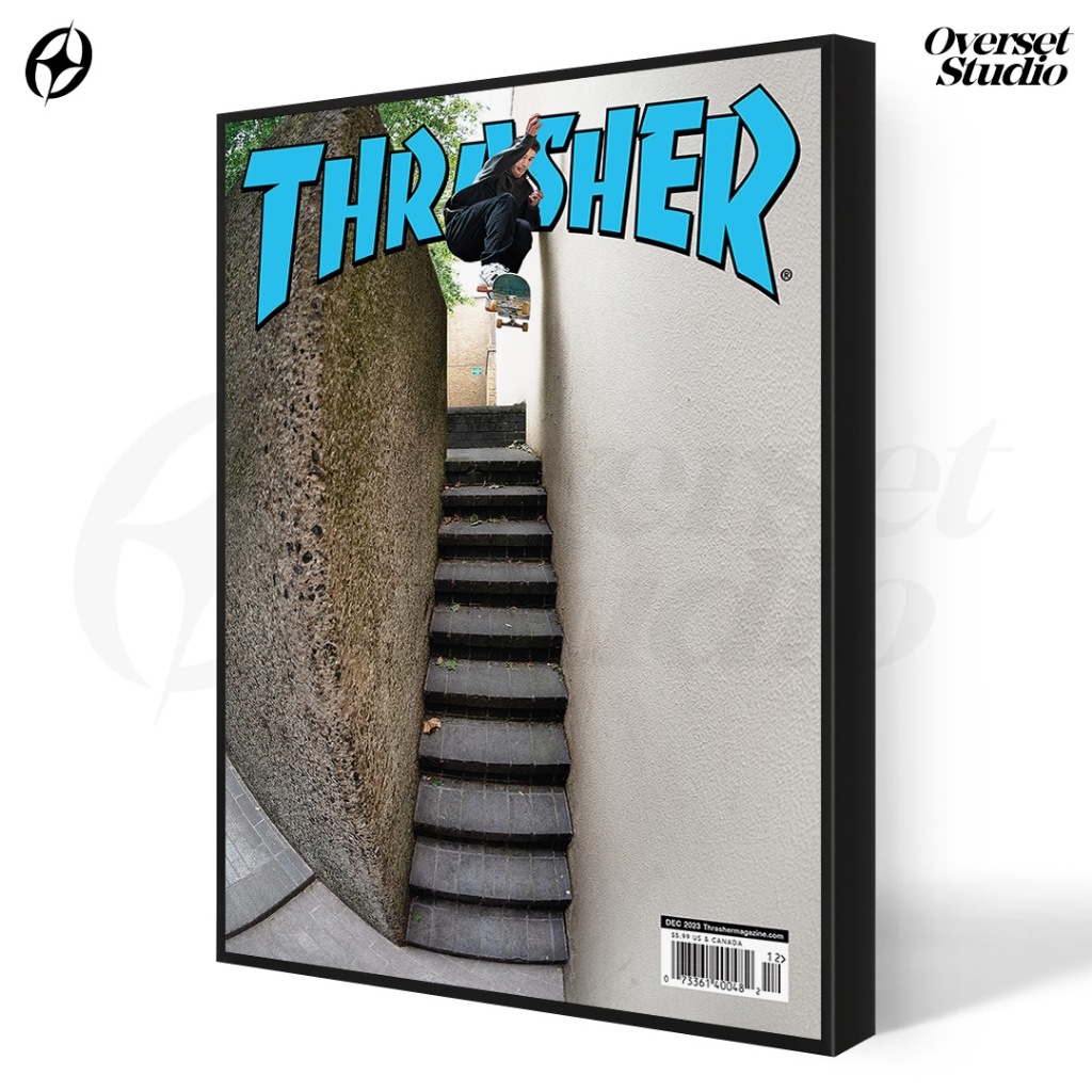 (โปสเตอร์ + Frameblock) Thrasher Aesthetic Wall Poster Minimalist Room Decor Wall Decor PST25