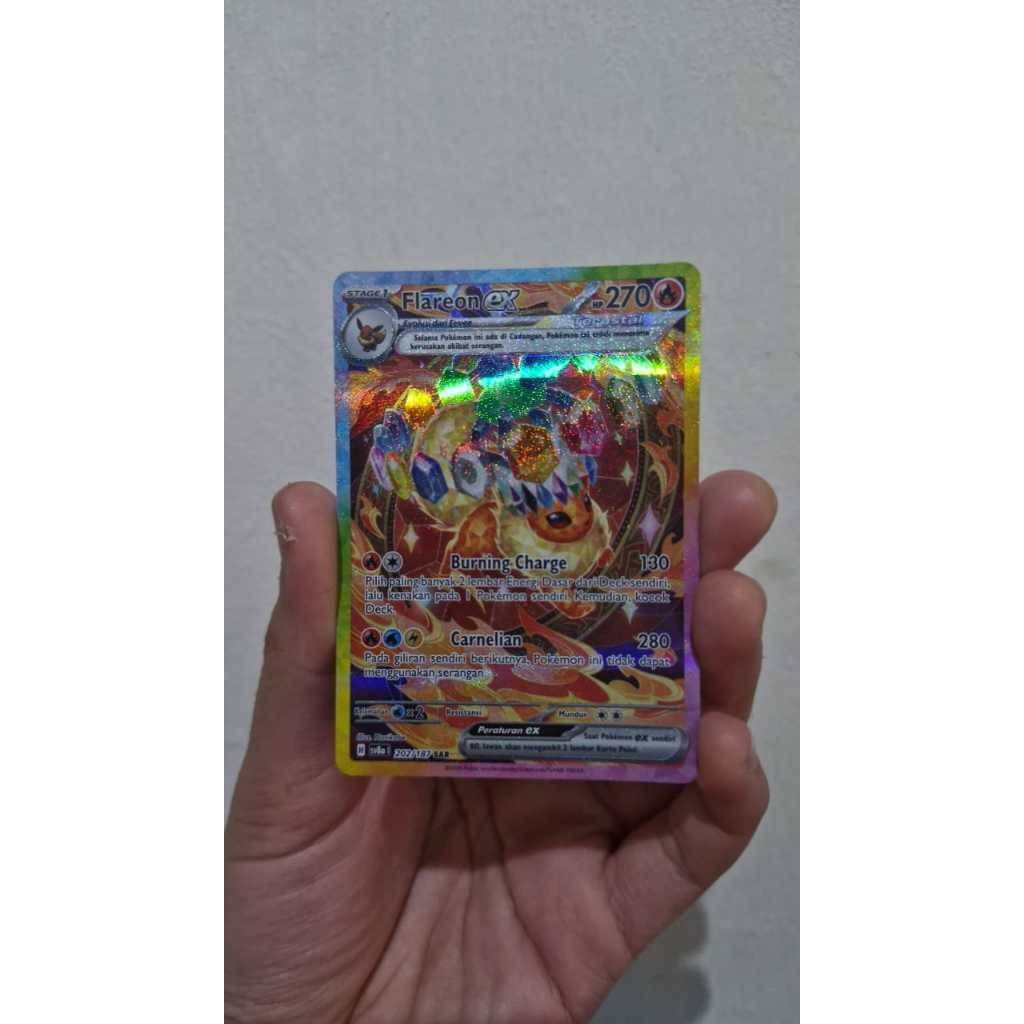 การ์ด Pokemon TCG Flaron EX SAR SV8a 202/187 - SAR