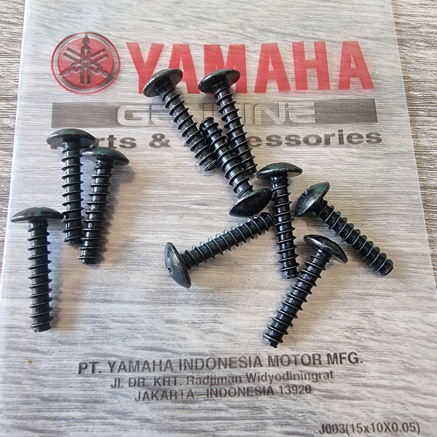5x25 ฝาครอบกรองกล่องสลักเกลียว 10 ชิ้น yamaha matic Nmax Aerox Lexi Mio สีดําสีดํา