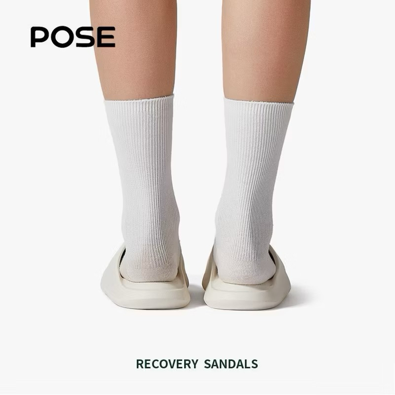 รองเท้าแตะ POSEE LOGO SLOP ดั้งเดิมสําหรับผู้ชายและผู้หญิงรองเท้าแตะยางลื่นบนรองเท้าแตะ