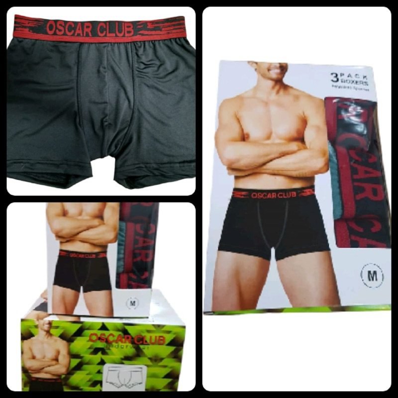 กางเกงบ็อกเซอร์ผู้ชาย Oscar Club 3 ชิ้น สินค้าใหม่ล่าสุด นุ่ม สบาย