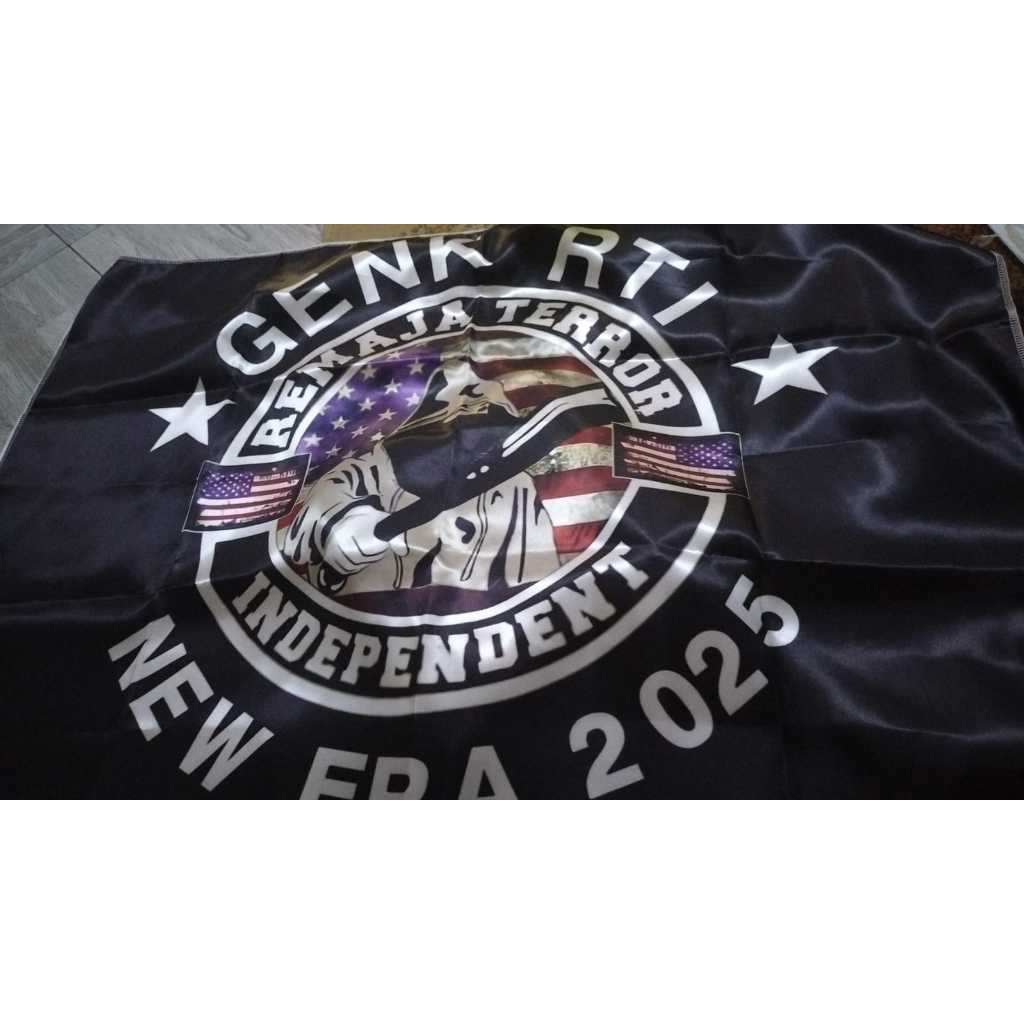 CUSTOM SATIN SOUND SYSTEM FLAG