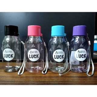 botol minum plastik botol anak bpa free 350ml bottle bless luck terbaru free tali