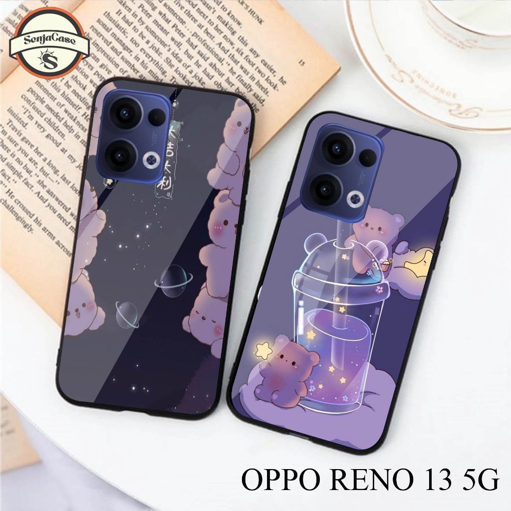 HP SENJACASE SOFTCASE GLASS TYPE 0PP0 RENO 13 5G ใหม่ล่าสุด - Silicone - เคสเคลือบเงา - เคส - ล่าสุด