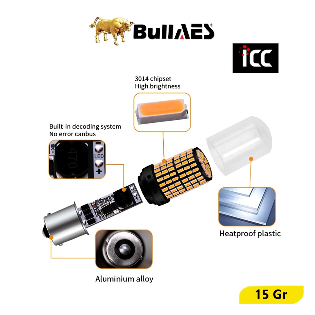 ไฟ LED Bayonet 1156 BA15s 144 LED SUPER BRIGHT BULLAES