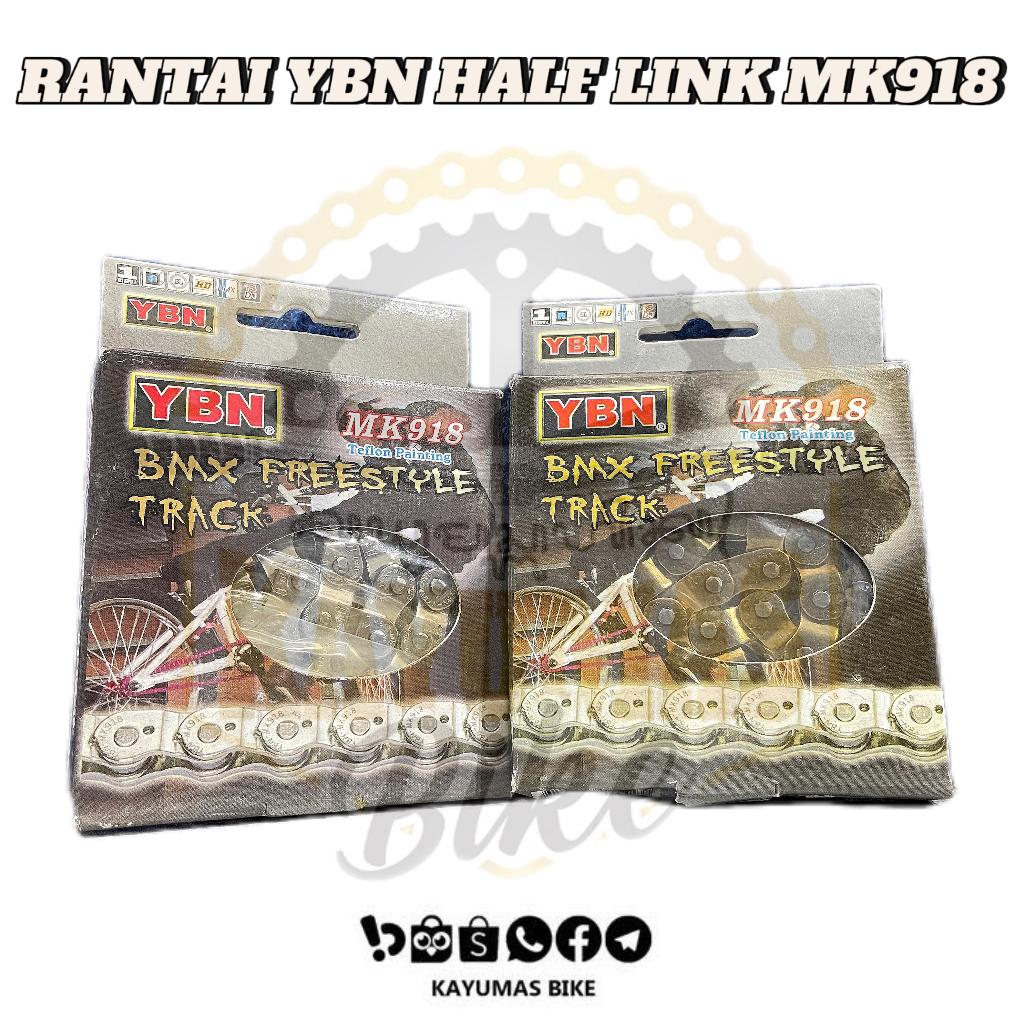 YBN HAFL LINK MK918 GOLD FIXIE BMX CHAIN
