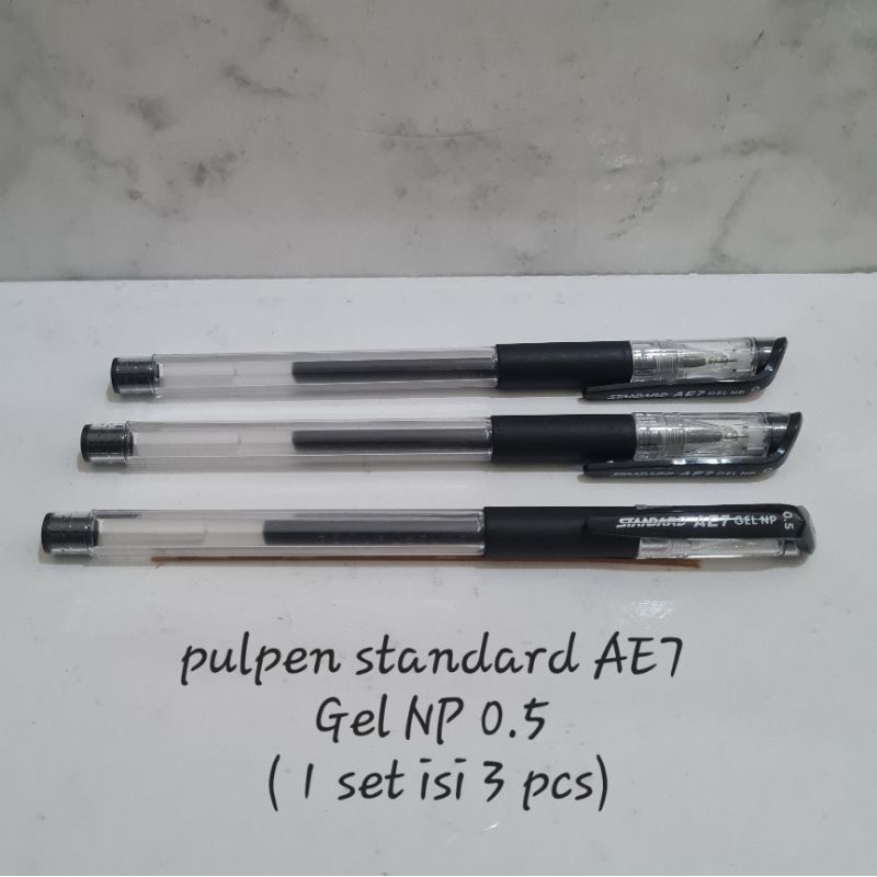 AE7 Gel NP 0.5 ปากกามาตรฐาน (1 ชุด 3 ชิ้น)