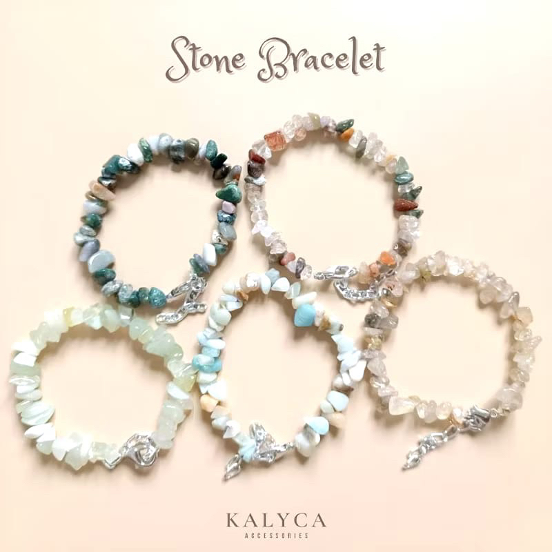 STONE BRACELET STONE BRACELET ของแท้ NATURAL STONE BRACELET ผู้หญิงหินสร้อยข้อมือสร้อยข้อมือผู้หญิง 