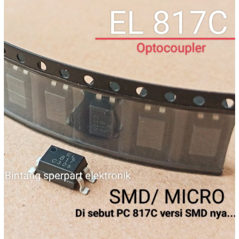 OPTOCOUPLER EL817C SMD SOP-4 IC ทรานซิสเตอร์ PC817C SMD PC 817C PC 817 EL 817 ทรานซิสเตอร์ EL 817C ท