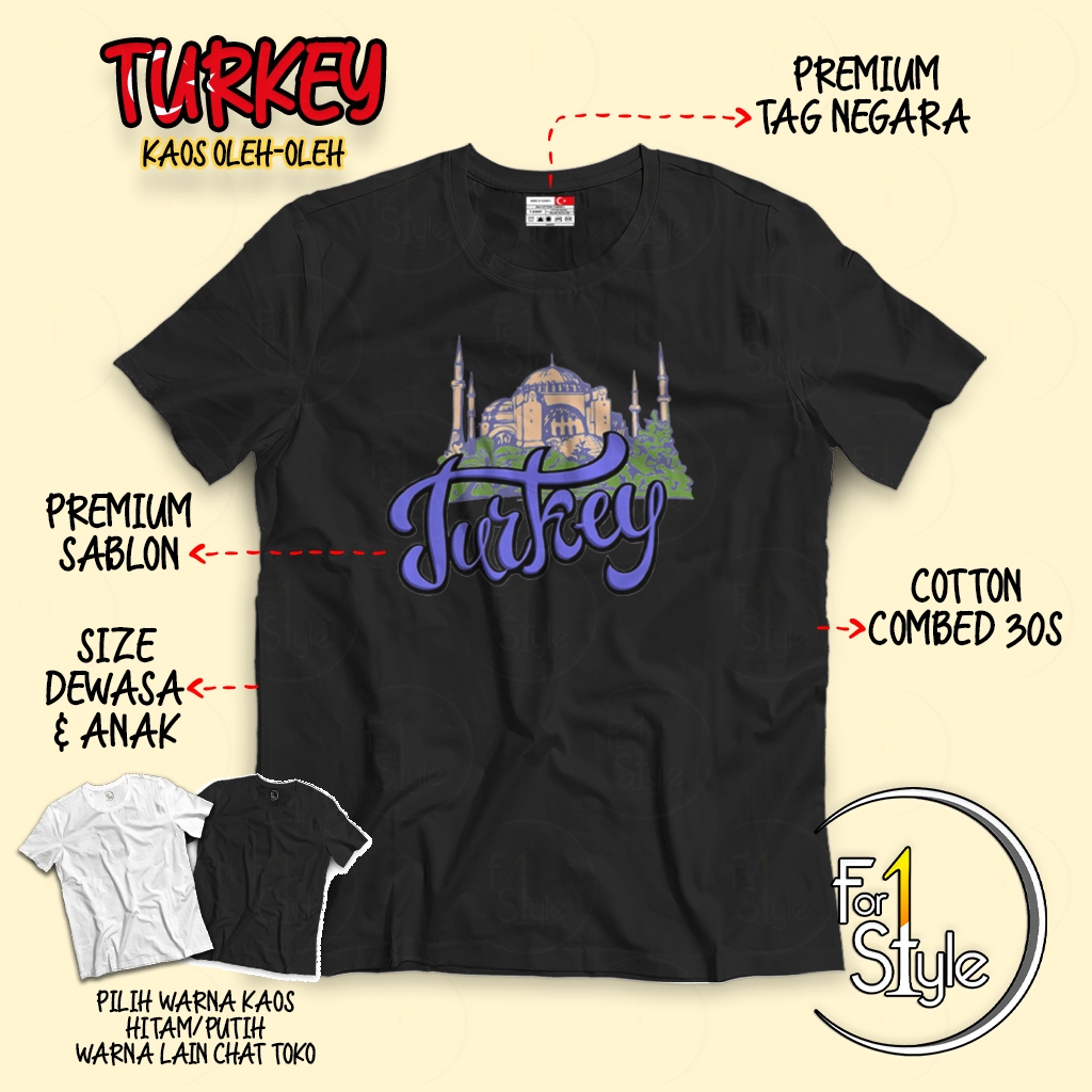 TYPE 03 - เสื้อยืด TURKEY - TURKEY ISTANBUL SOUVENIR - เสื้อยืด PREMIUM TURKEY SOUVENIR