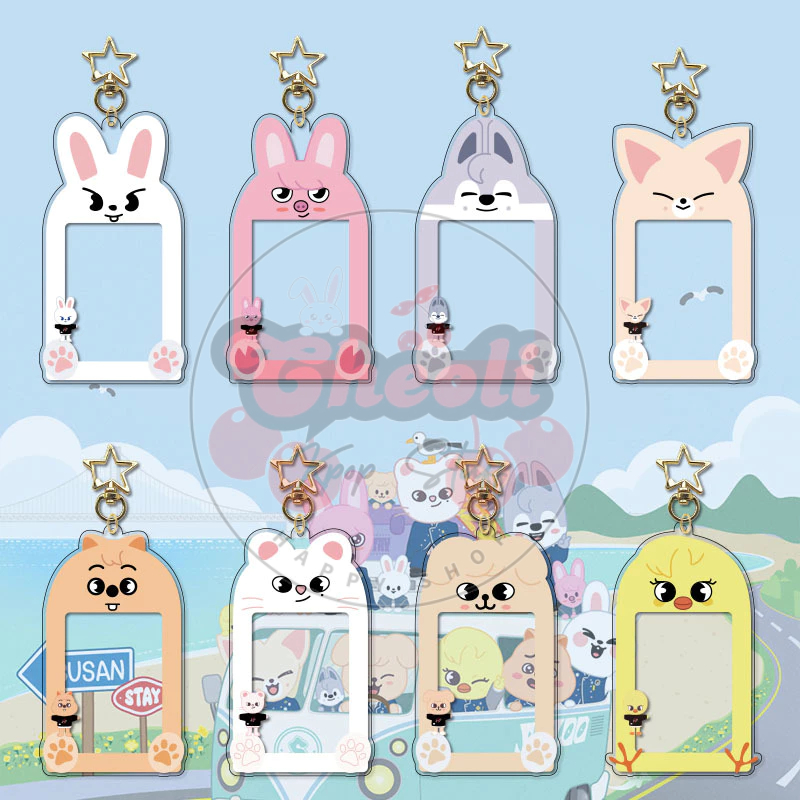 (CHEOLI) READY พวงกุญแจ SKZ Stray Kids Cahol Photocard Holder SKZOO SKZ Poca Holder