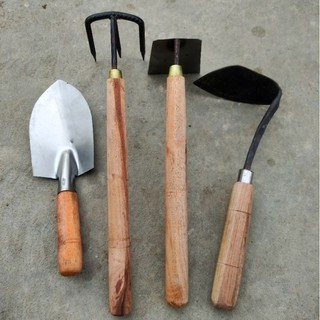 Paket berkebun 4 pcs cangkul mini garuk mini koret rumput sekop taman murah promo garden tools