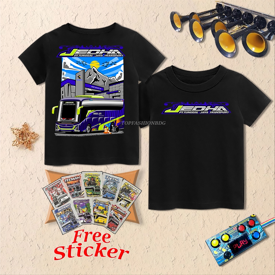 JEDHA Jetbus 5 Bus เสื้อยืด, Bus Mania Vector เสื้อสําหรับเด็กผู้ชาย, Tellet Bus 1-17 ปี