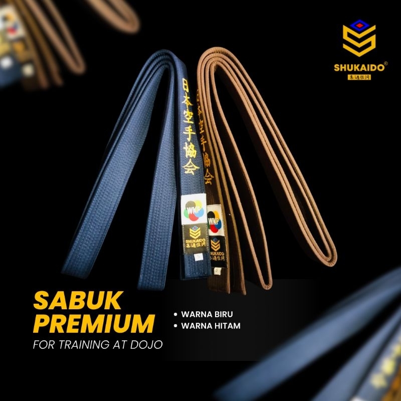 [CL2] SHUKAIDO THICK BROWN BELT // THICK NAVY // TRAINING BELT // PREMIUM BELT