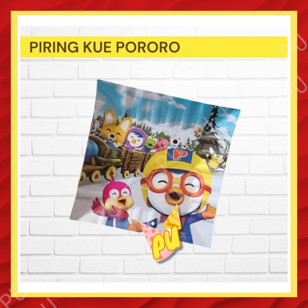 จาน PORORO / จานเค้กวันเกิด PORORO