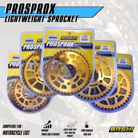 เกียร์หลัง 428H Gold Suzuki Satria Fu Smash Satria 2 จังหวะ Prosprox สเตอร์หลัง Racing Light Bashi