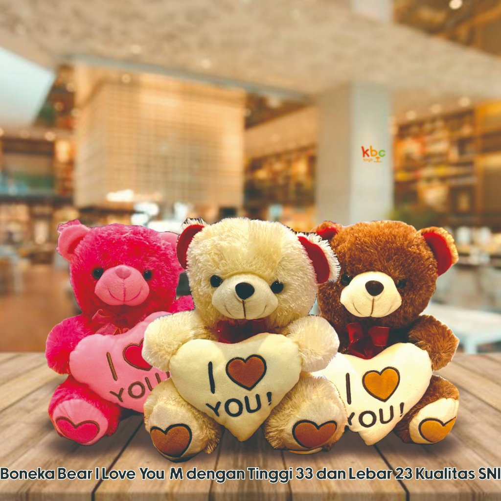 I Love You M ตุ๊กตาหมี/ ดีสําหรับแฟน/ของขวัญวันเกิด