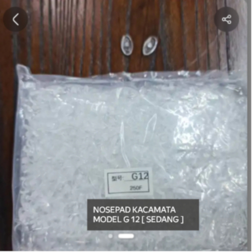 [ 250PSG ] G 12 MEDIUM SIZE GLASSES NOSEPAD [1 PACKAGE = 250 PAIRS]