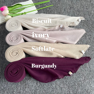 Hijab Segi Empat Paris Jadul By VARISHA Jilbab Warna Terlaris Kekinian Soft Colour