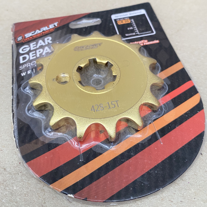 เกียร์หน้า Scarlet KLX 150 WR เกียร์หน้า Scarlet KLX 150 WR