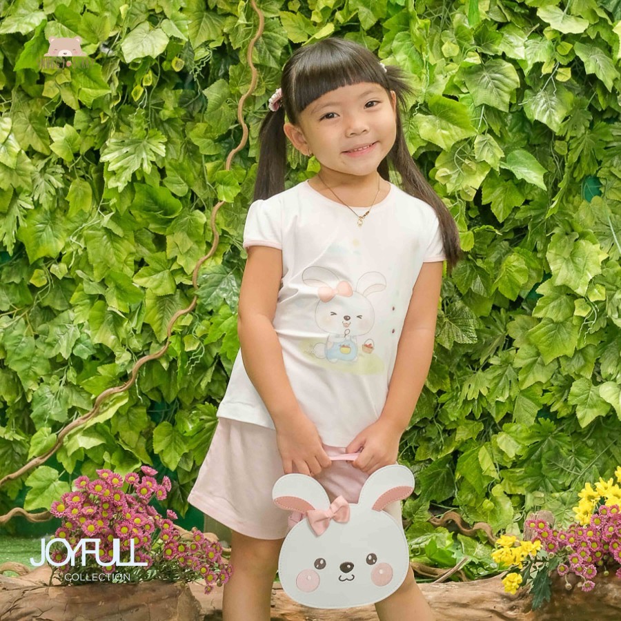SNUGGYBERRY Joycee Set | ไซส์ 1-8Y | Tencel Clothing ชุดเสื้อยืดและกางเกงขาสั้นสําหรับเด็กผู้หญิง