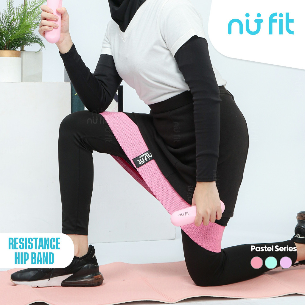 Nu Fit - Resistance Hip Band - Hip Resistance Band - Hip Band - Booty Band - Squat Band - Yoga Hip