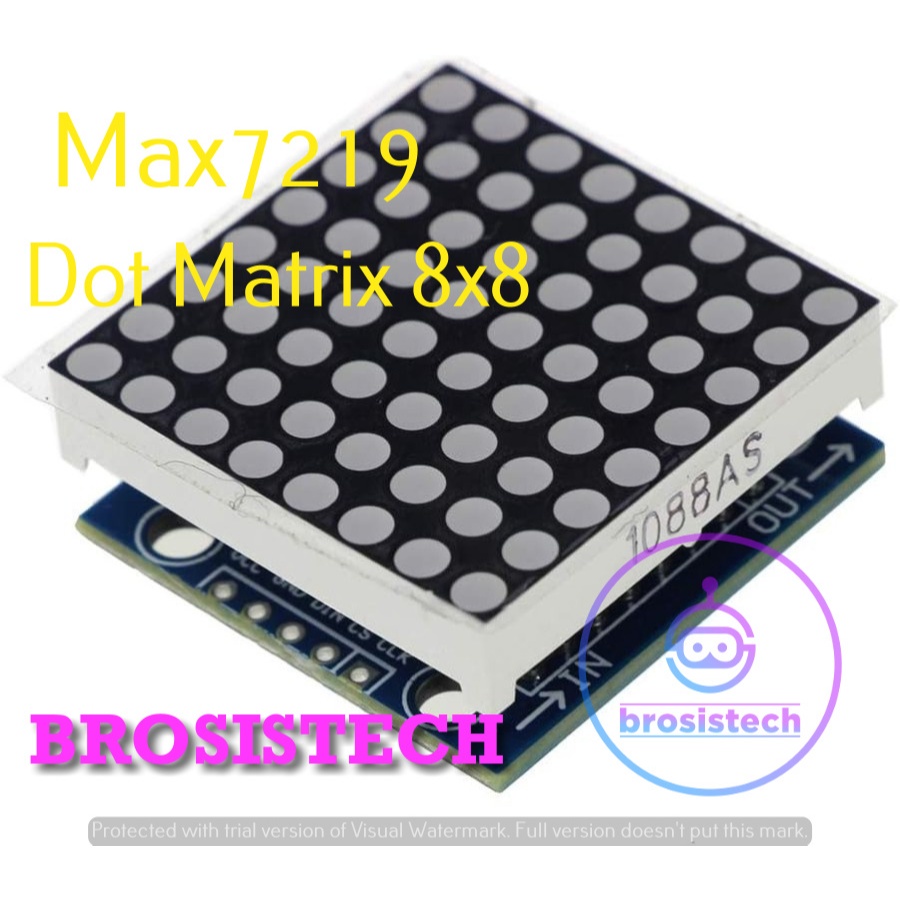 โมดูล Max7219 จอแสดงผล Led Dot Matrix 8x8 พร้อม Max7219
