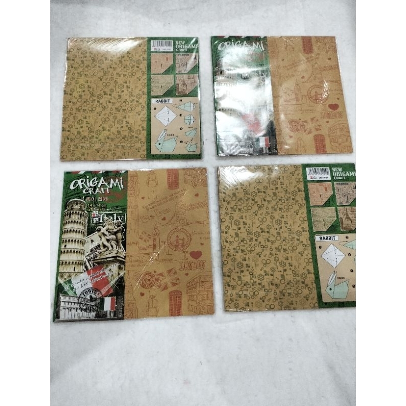 ORIGAMI 14 X 14 กระดาษ ORIGAMI MOTIF ORIGAMI กระดาษ MOTIF KRAFT