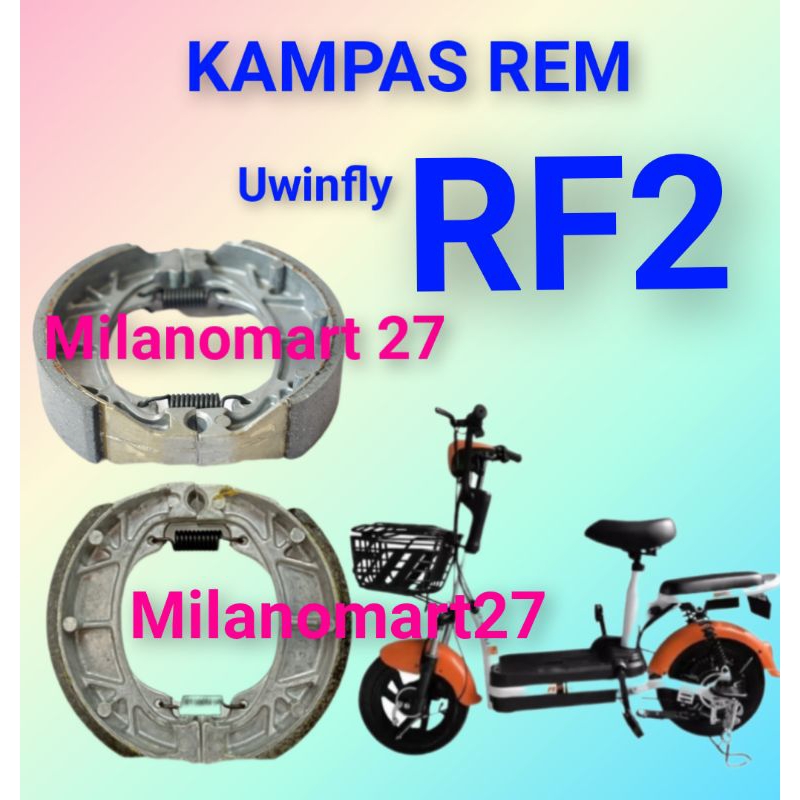 Uwinfly RF2 ผ้าเบรค uwinfly redfish 2 ผ้าเบรคจักรยานไฟฟ้า