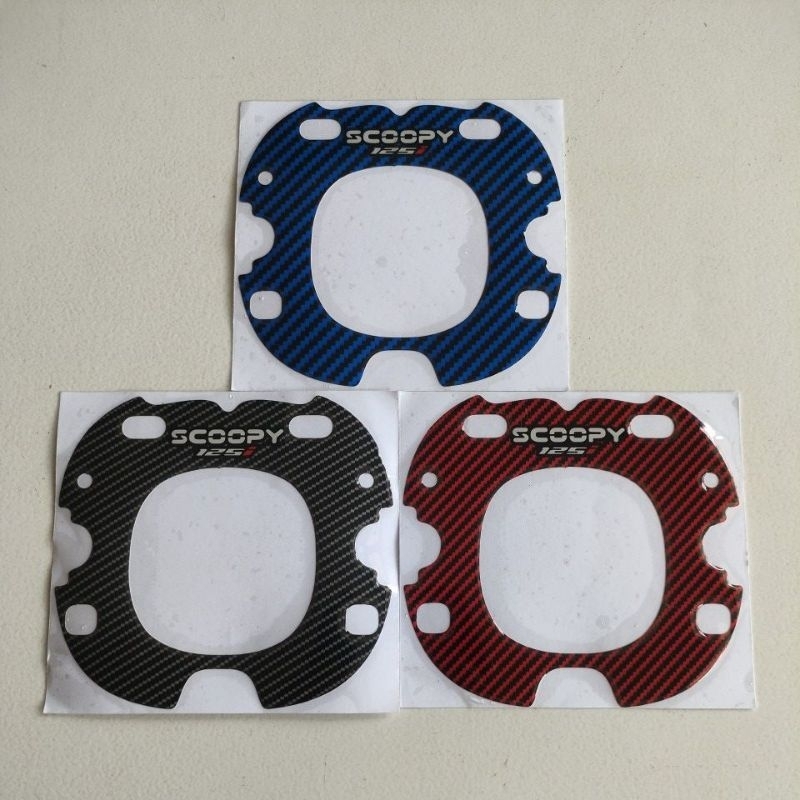 SCOOPY New 2025 สติ๊กเกอร์เรือนไมล์ Carbon Variation