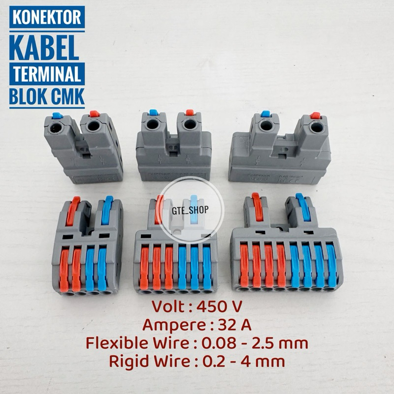 ขั้วต่อสายไฟ Terminal Block CMK Wago Quick Cable Connector