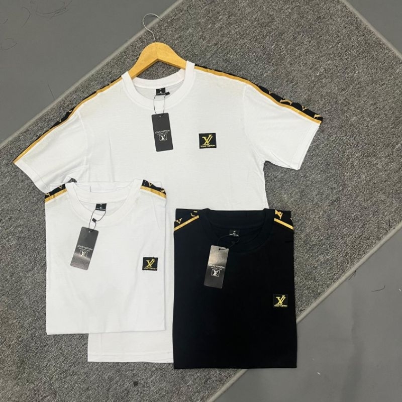 LV T-SHIRT APPLICATION GOLD PLATE COTTON 24S FULTAG PREMIUM