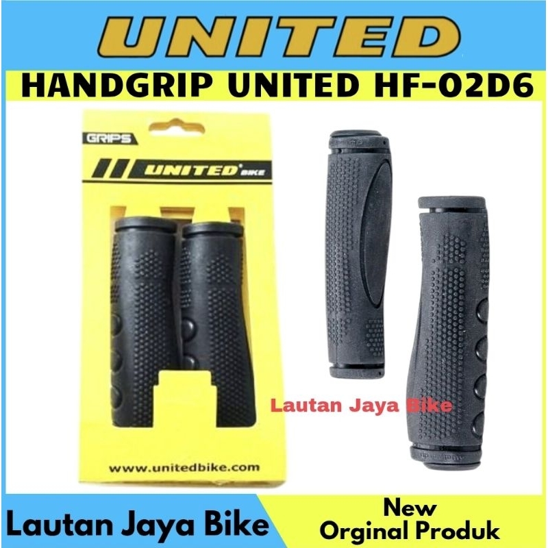 United HF-02D6 Black Hand Grip จักรยานไขมันมือ