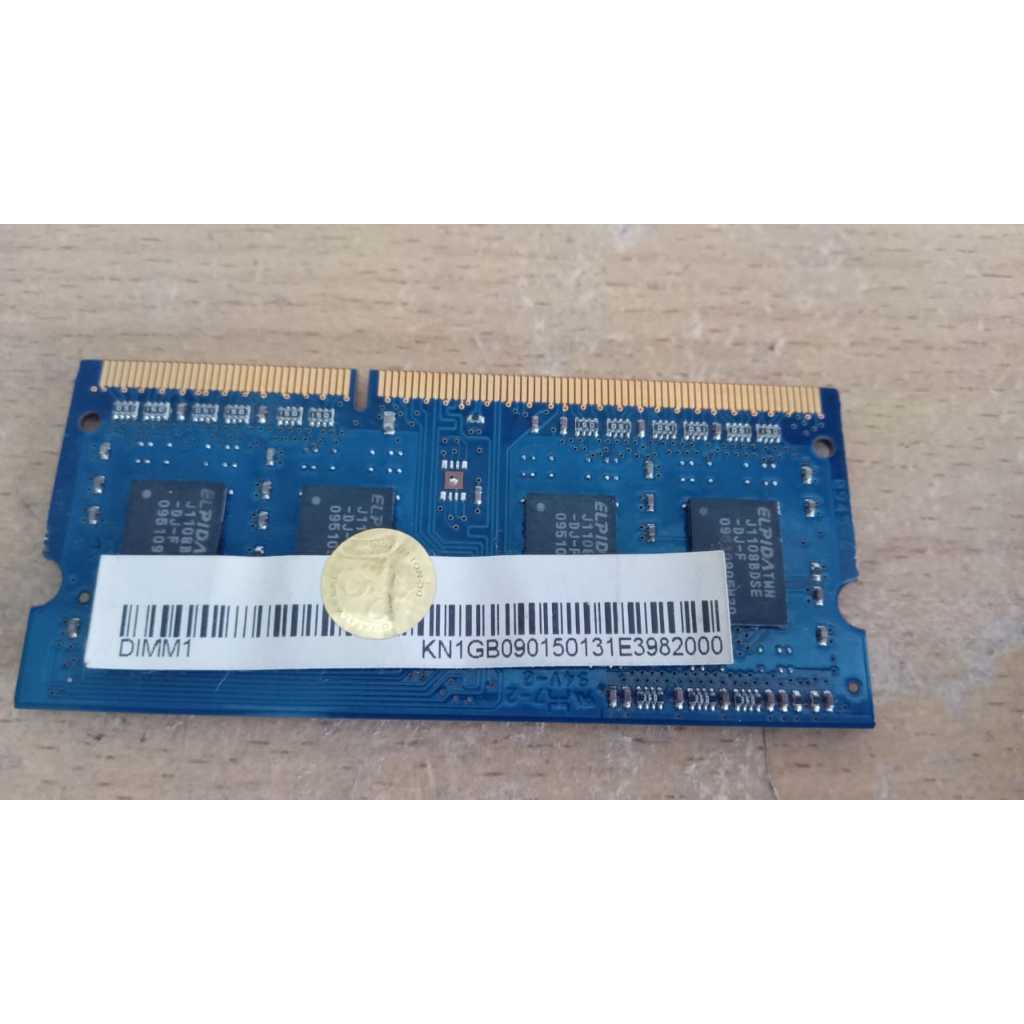 MEMORY RAM SODIMM ELPIDA 1GB 1Rx8 PC3 10600-9-10-B1 - ercomp1