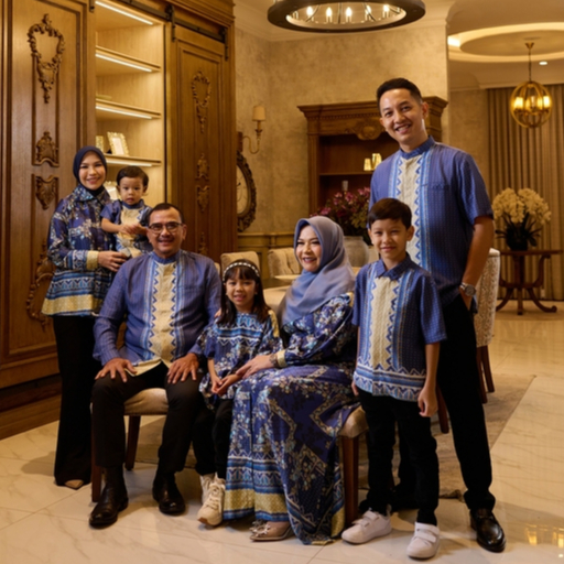 BIA by Zaskia Mecca - Family Set Navy - Silk Road Expedition - Almaty Edition - แถมกล่อง
