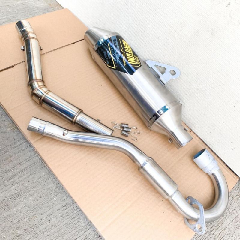 (F)ท่อไอเสีย Exhaust NORIFUMI F41 So Calif Ksr 110 Ksr Pro Ksr Klx150 Crf150 Xr150 Xr150 Xr200 Wr155