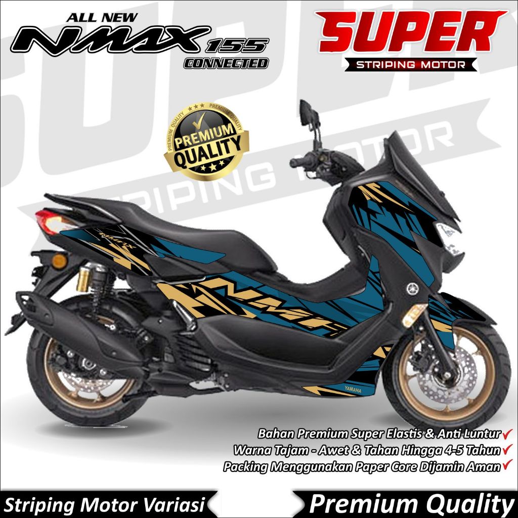 Nmax New 2020 - 2022 สติ๊กเกอร์ Anti-Fade Cool Nmax New 2020 - 2022 Striping Yamaha Nmax New 2020 - 