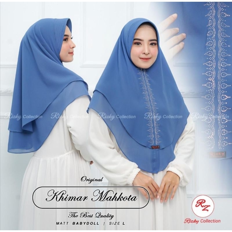 LAYAR Original Medium Size 2-Screen Ceruty Khimar by Rizky Hijab