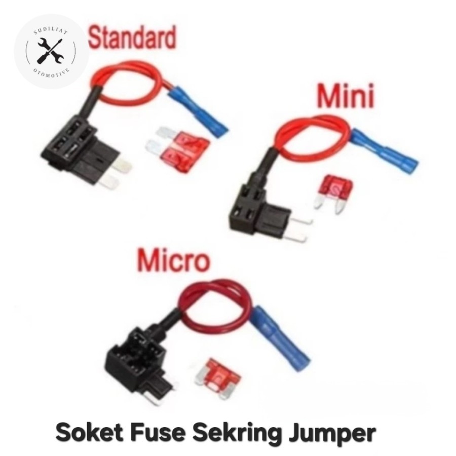 FUSE TAP SOCKET FUSE JUMPER CABLE สําหรับ MOTORCYCLES & CARS - FUSE TAP JUMPER