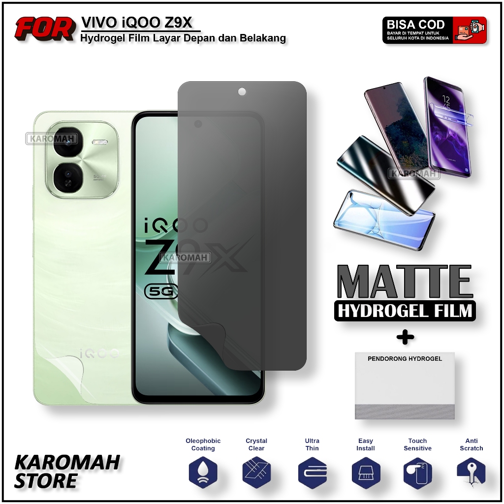 LAYAR Anti-Scratch Vivo iQOO Z9 Z9 Lite Z9 Turbo Z9 Turbo Plus Z9S Z9S Pro Z9X Hydrogel Matte Screen