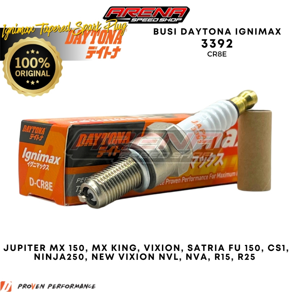DAYTONA 3392 Ignimax หัวเทียนเรียว CR8E - Original Jupiter MX King R15 R25 Ninja 250 หัวเทียน