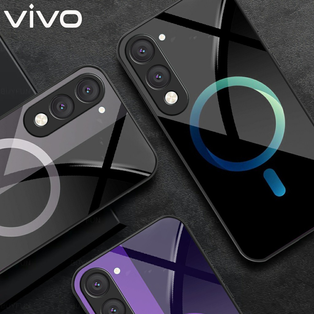 Softcase Glass Case Vivo Y04 4G ล่าสุด 2025 Vivo Y04 4G เคสมือถือ - อุปกรณ์โทรศัพท์มือถือ - Vivo Y04