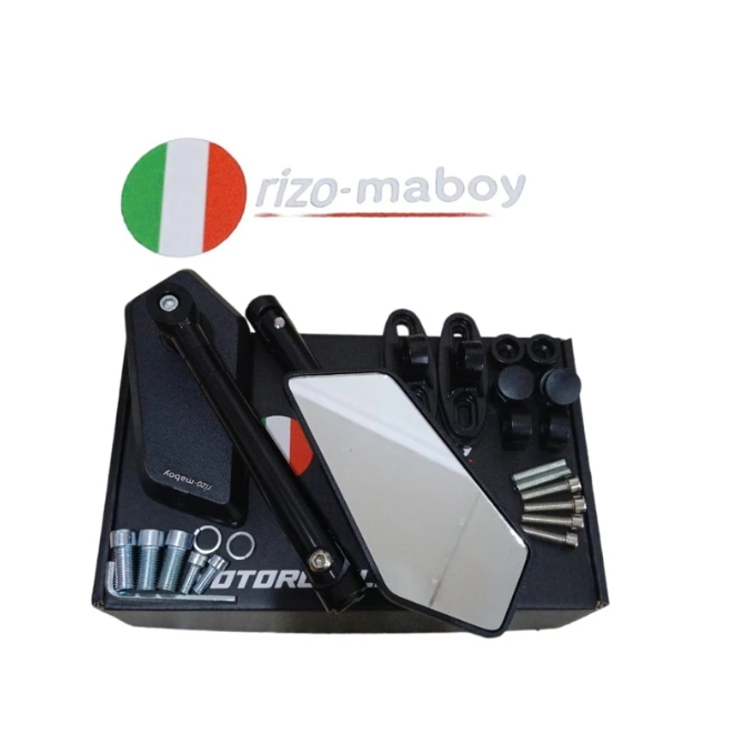 Octa Rizo-Maboy Full CNC Black Series Circuit Mirror – ดู Agressive & Sporty!