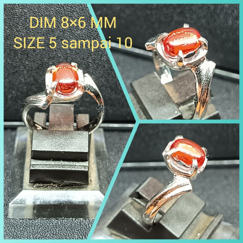 RED GARNET STONE แหวนผู้หญิง