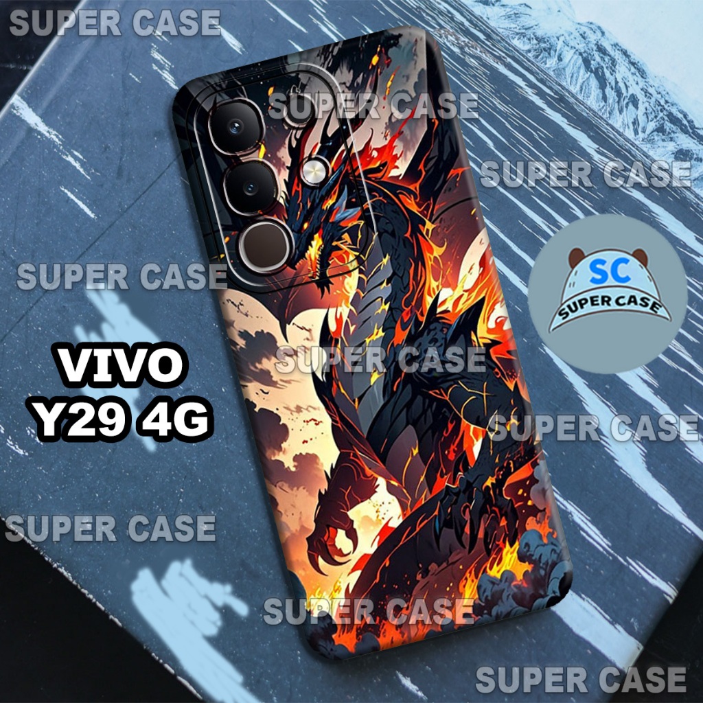 (Q17) Softcase Procamera สําหรับ HP VIVO Y29 4G ล่าสุด | มังกร MOTIF | VIVO Y29 4G I Casing VIVO Y29