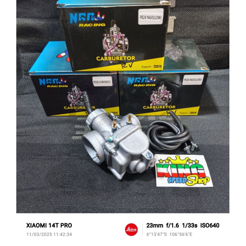 NGO CARBURETOR PE TYPE LOW SIZE PE 24 / PE 26 / PE 28 UNIVERSAL ORIGINAL NGO