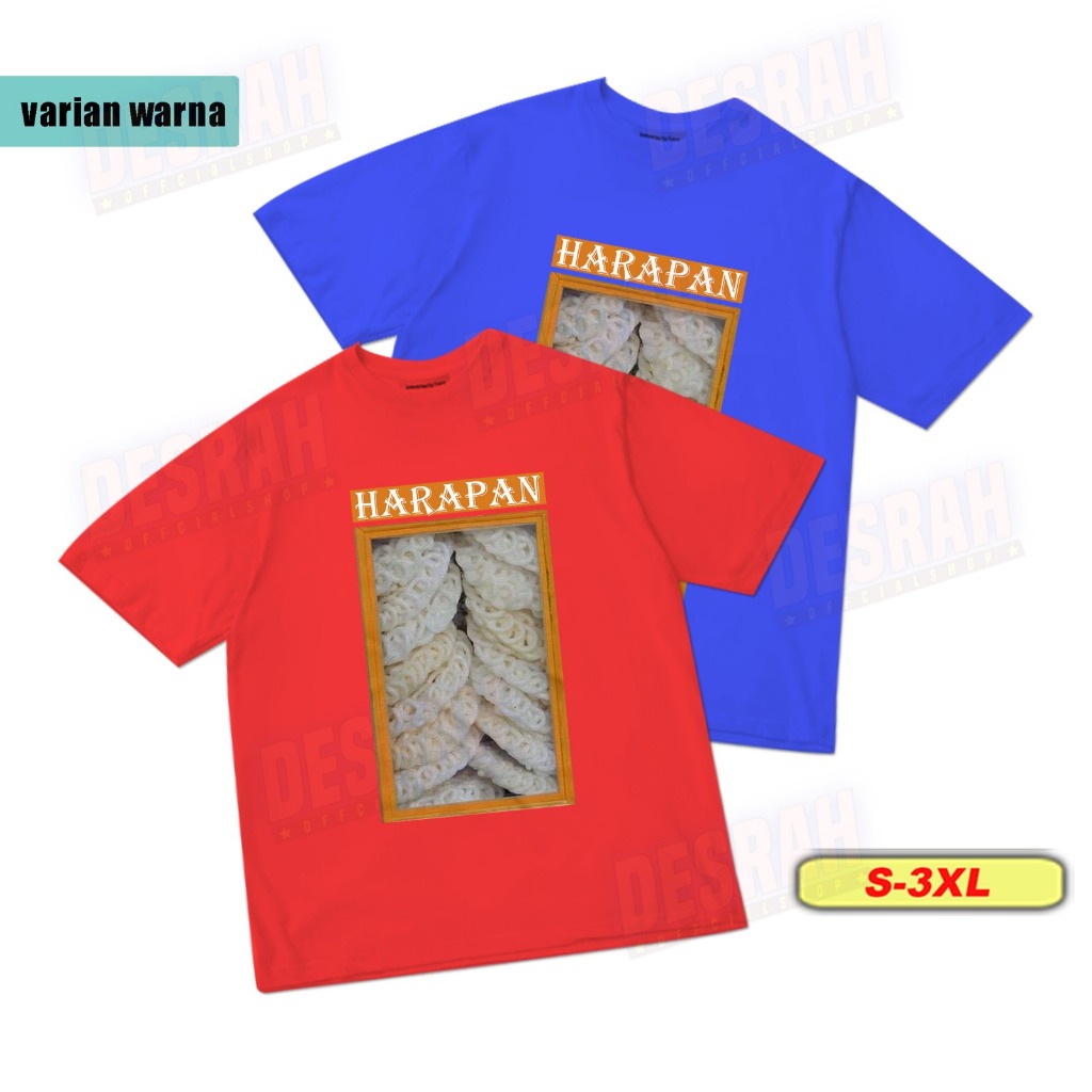 เสื้อยืด Plesetan parodi HARAPAN พรีเมี่ยมคอตตอน 30s และ 24s